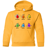 Sweatshirts Gold / YS Flaming Elements Science Youth Hoodie