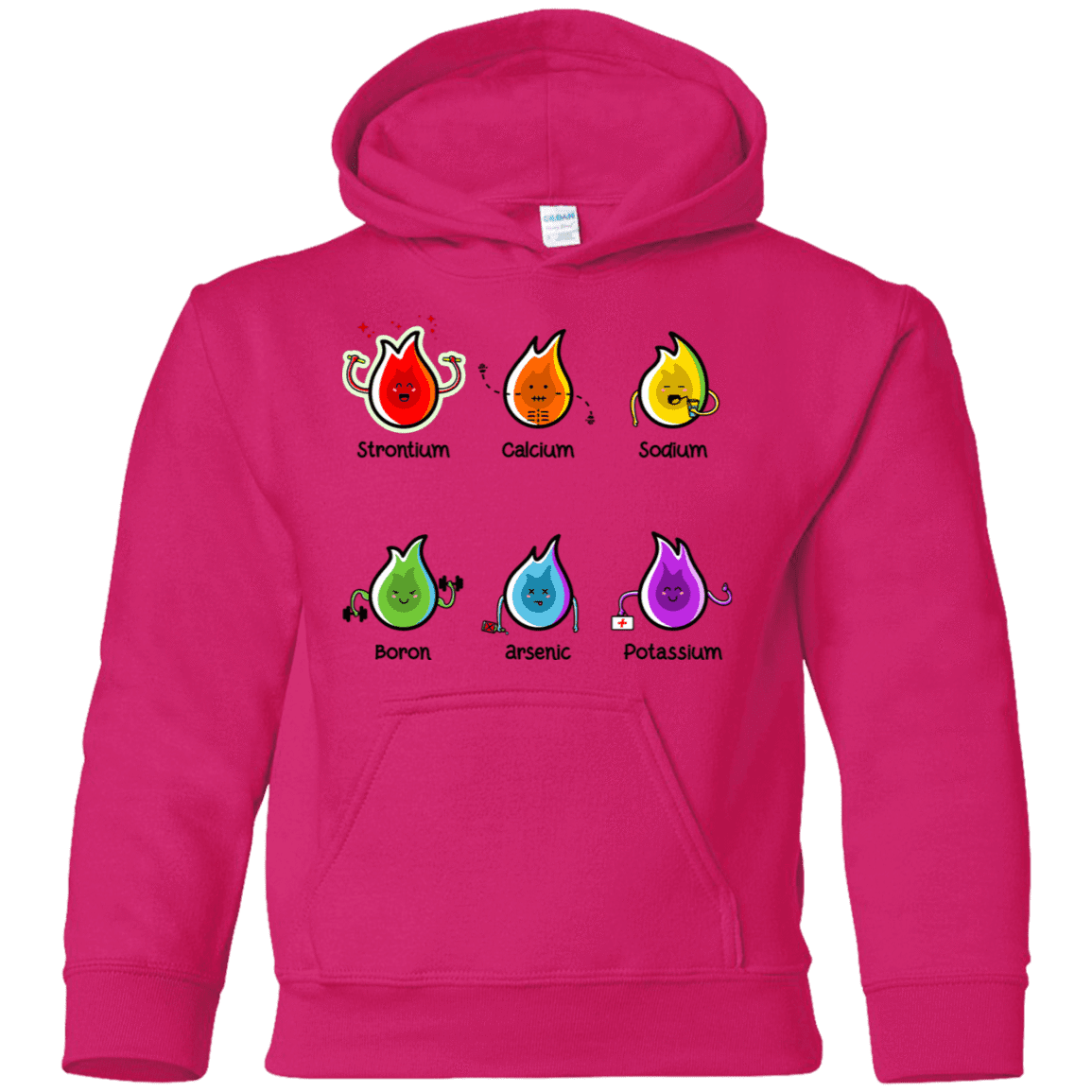 Sweatshirts Heliconia / YS Flaming Elements Science Youth Hoodie