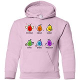 Sweatshirts Light Pink / YS Flaming Elements Science Youth Hoodie