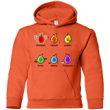 Sweatshirts Orange / YS Flaming Elements Science Youth Hoodie