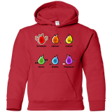 Sweatshirts Red / YS Flaming Elements Science Youth Hoodie