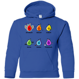 Sweatshirts Royal / YS Flaming Elements Science Youth Hoodie