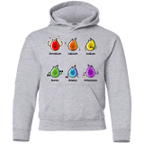 Sweatshirts Sport Grey / YS Flaming Elements Science Youth Hoodie