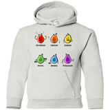 Sweatshirts White / YS Flaming Elements Science Youth Hoodie