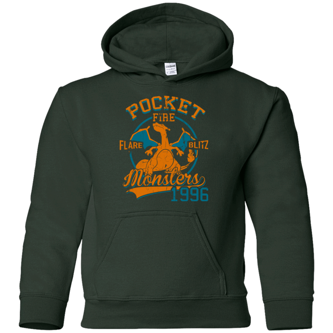 Sweatshirts Forest Green / YS FLARE BLITZ Youth Hoodie