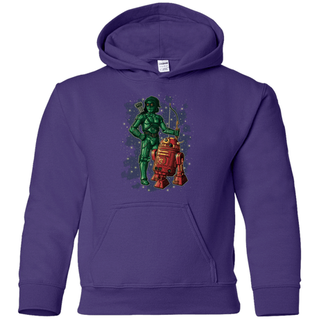 Sweatshirts Purple / YS Flash and Arrow Youth Hoodie