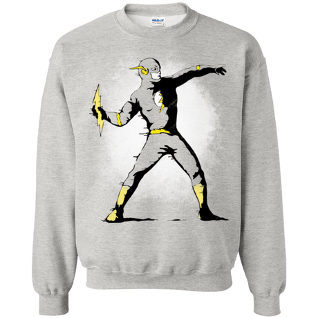 Sweatshirts Ash / Small Flashsy Crewneck Sweatshirt