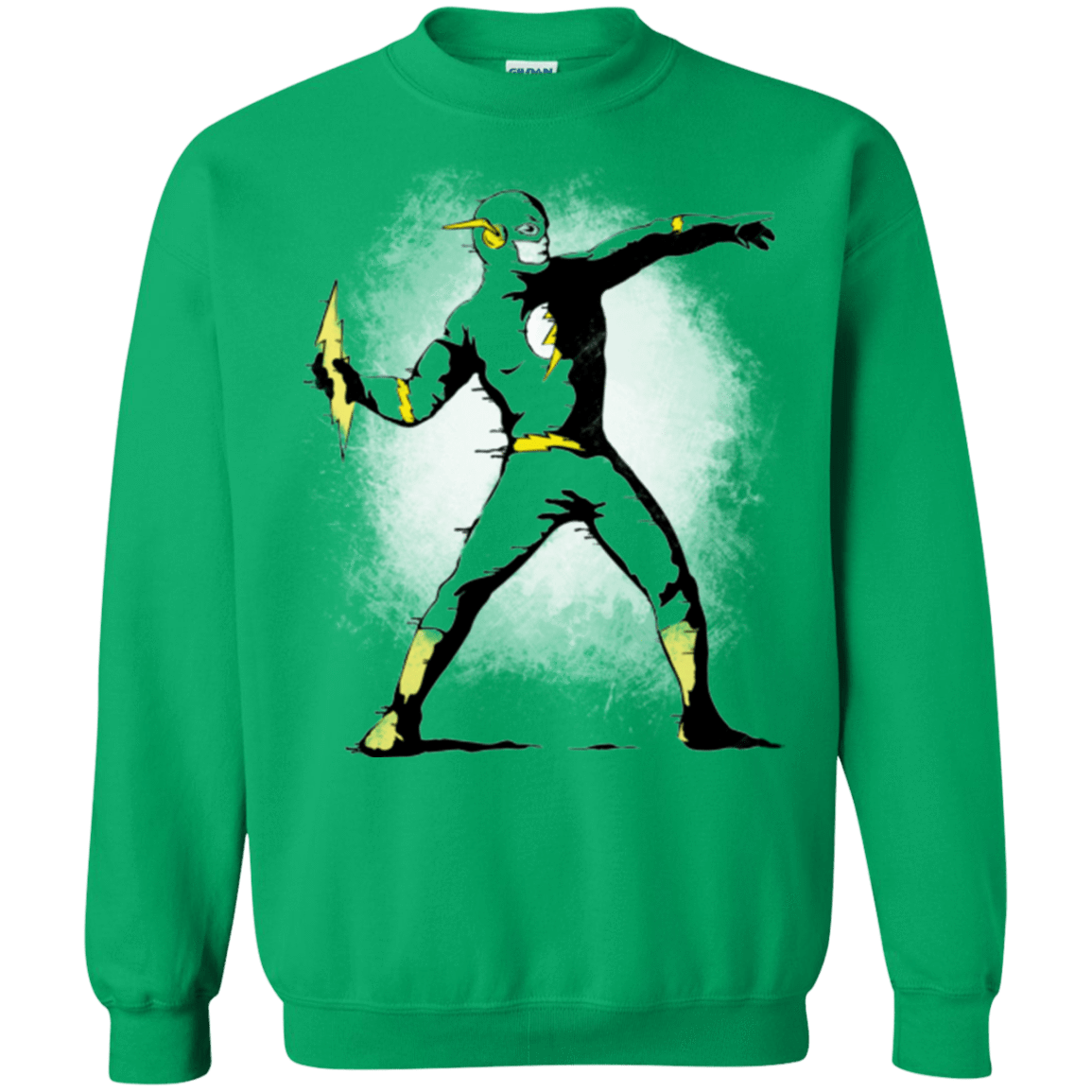 Sweatshirts Irish Green / Small Flashsy Crewneck Sweatshirt