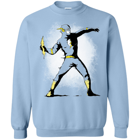 Sweatshirts Light Blue / Small Flashsy Crewneck Sweatshirt