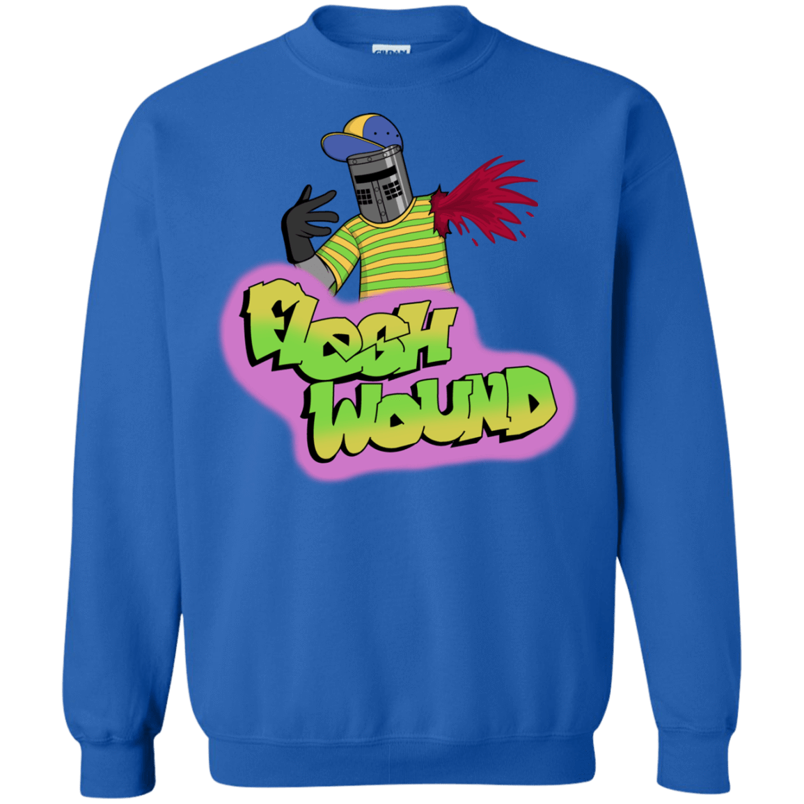 Sweatshirts Royal / S Flesh Wound Crewneck Sweatshirt