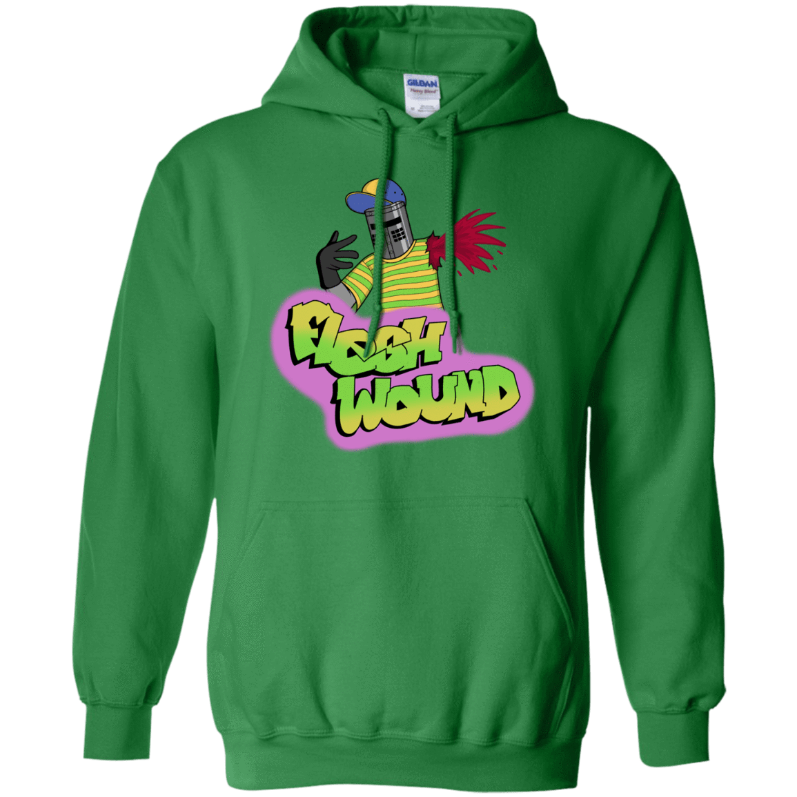 Sweatshirts Irish Green / S Flesh Wound Hoodie