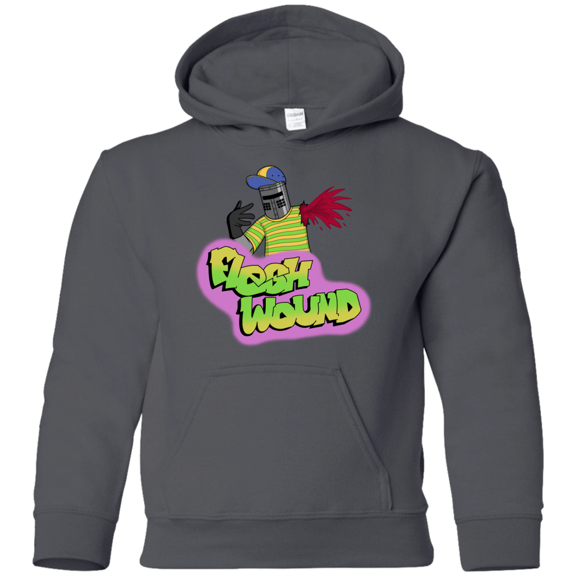 Sweatshirts Charcoal / YS Flesh Wound Youth Hoodie