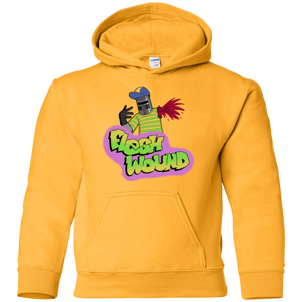 Sweatshirts Gold / YS Flesh Wound Youth Hoodie