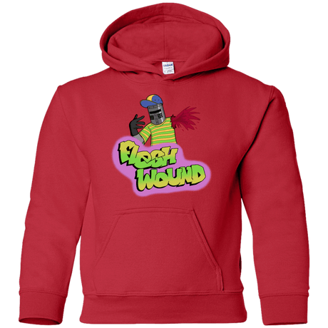 Sweatshirts Red / YS Flesh Wound Youth Hoodie