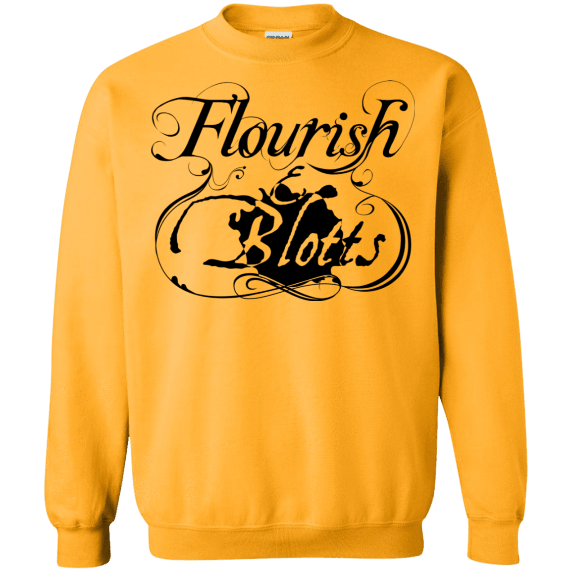 Sweatshirts Gold / S Flourish and Blotts of Diagon Alley Crewneck Sweatshirt