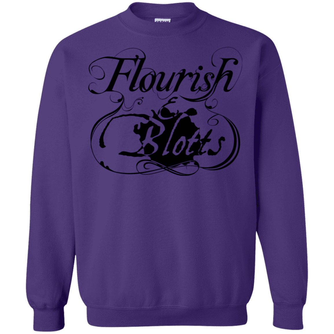 Sweatshirts Purple / S Flourish and Blotts of Diagon Alley Crewneck Sweatshirt
