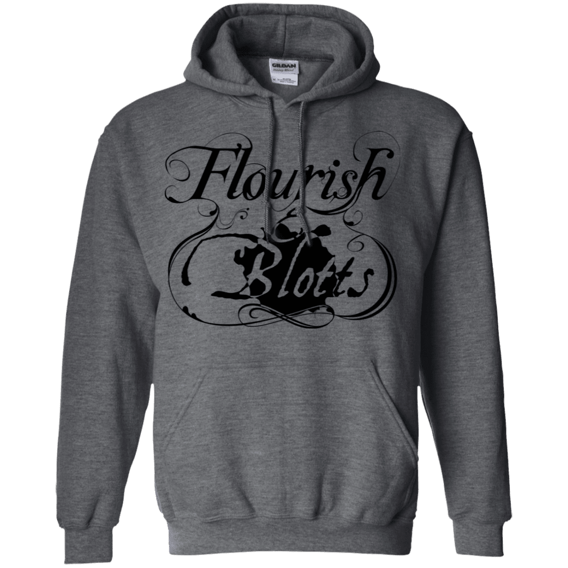 Sweatshirts Dark Heather / S Flourish and Blotts of Diagon Alley Pullover Hoodie