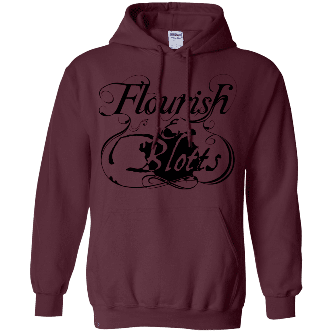 Sweatshirts Maroon / S Flourish and Blotts of Diagon Alley Pullover Hoodie