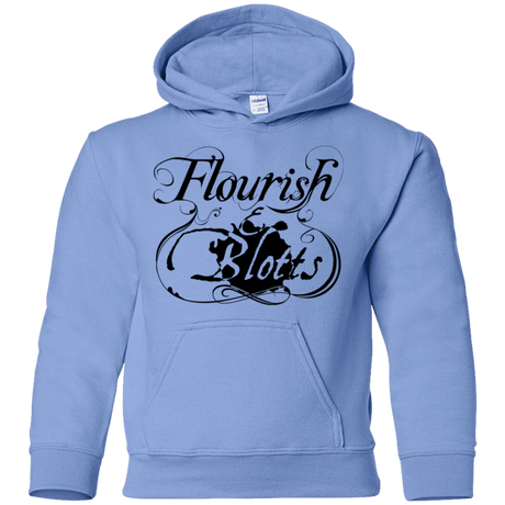 Sweatshirts Carolina Blue / YS Flourish and Blotts of Diagon Alley Youth Hoodie