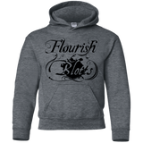 Sweatshirts Dark Heather / YS Flourish and Blotts of Diagon Alley Youth Hoodie