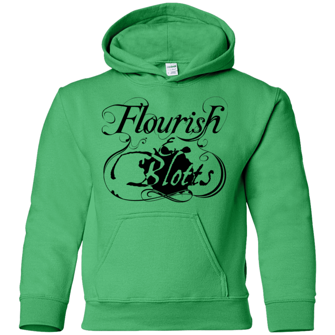 Sweatshirts Irish Green / YS Flourish and Blotts of Diagon Alley Youth Hoodie