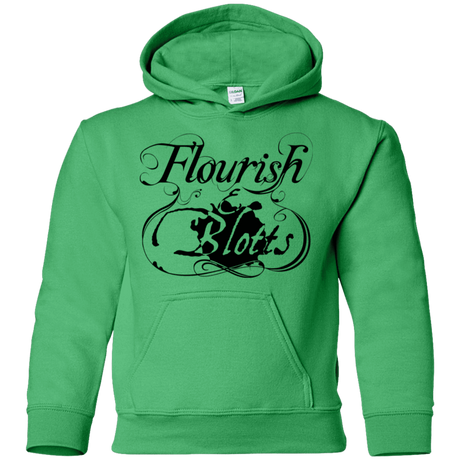 Sweatshirts Irish Green / YS Flourish and Blotts of Diagon Alley Youth Hoodie