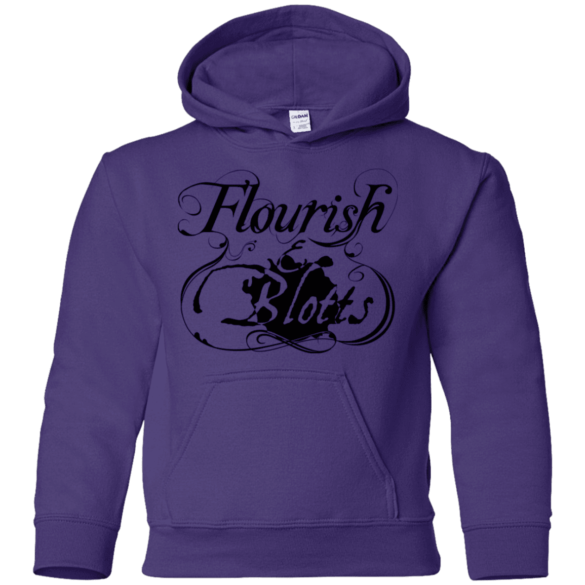 Sweatshirts Purple / YS Flourish and Blotts of Diagon Alley Youth Hoodie