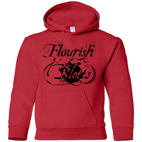 Sweatshirts Red / YS Flourish and Blotts of Diagon Alley Youth Hoodie