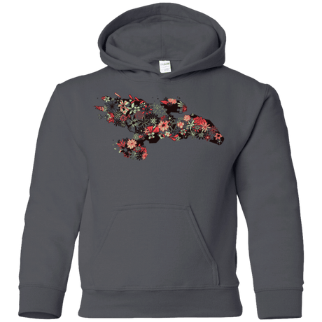 Sweatshirts Charcoal / YS Flowerfly Youth Hoodie