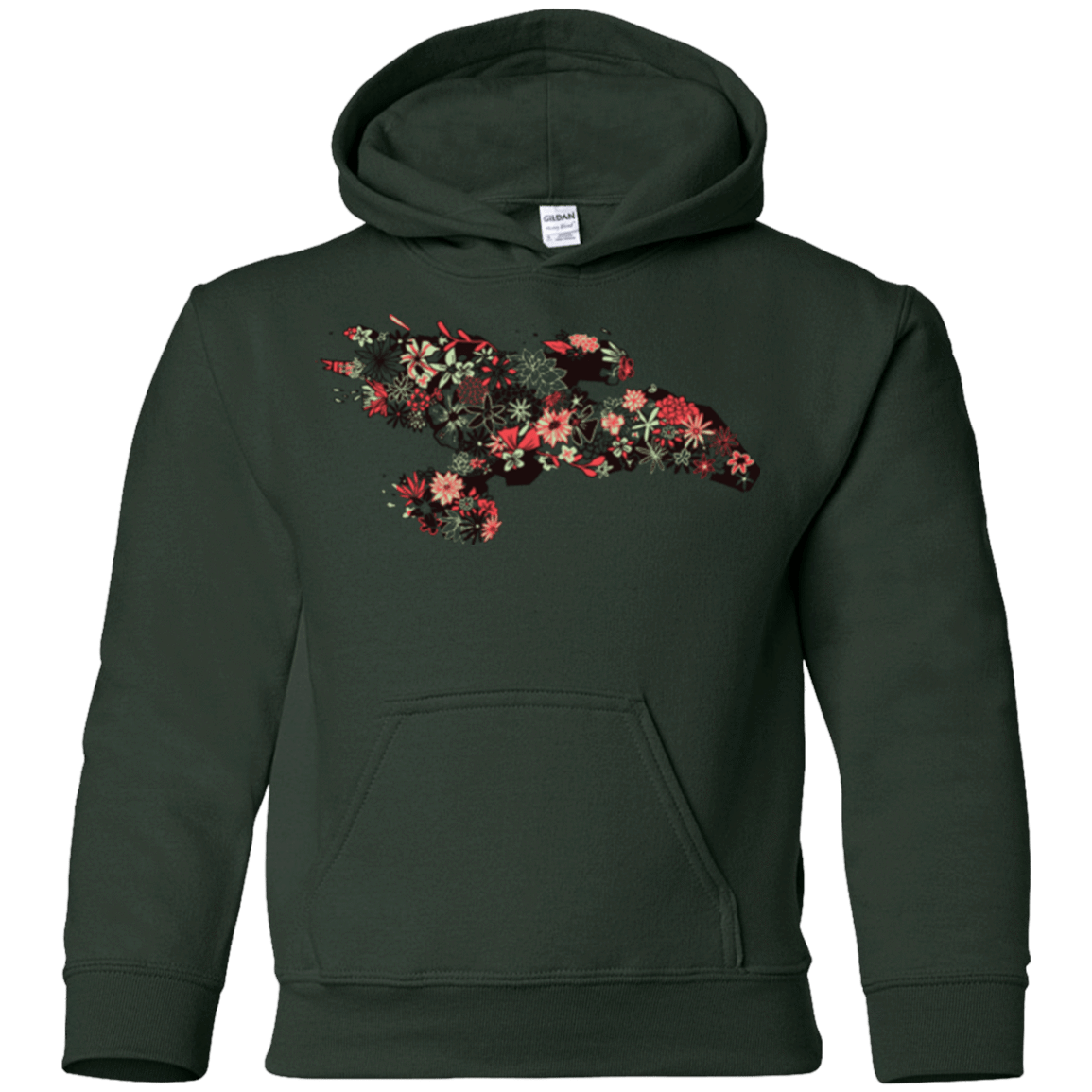 Sweatshirts Forest Green / YS Flowerfly Youth Hoodie