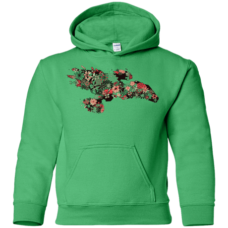 Sweatshirts Irish Green / YS Flowerfly Youth Hoodie