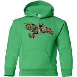 Sweatshirts Irish Green / YS Flowerfly Youth Hoodie
