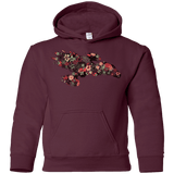 Sweatshirts Maroon / YS Flowerfly Youth Hoodie