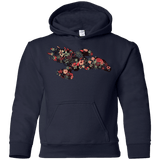 Sweatshirts Navy / YS Flowerfly Youth Hoodie