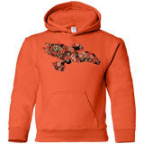 Sweatshirts Orange / YS Flowerfly Youth Hoodie