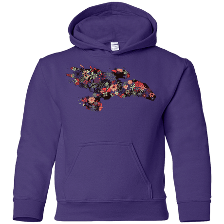 Sweatshirts Purple / YS Flowerfly Youth Hoodie