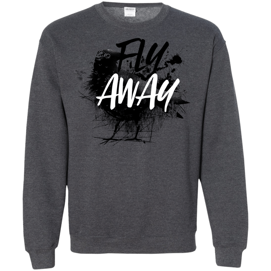 Sweatshirts Dark Heather / S Fly Away Crewneck Sweatshirt