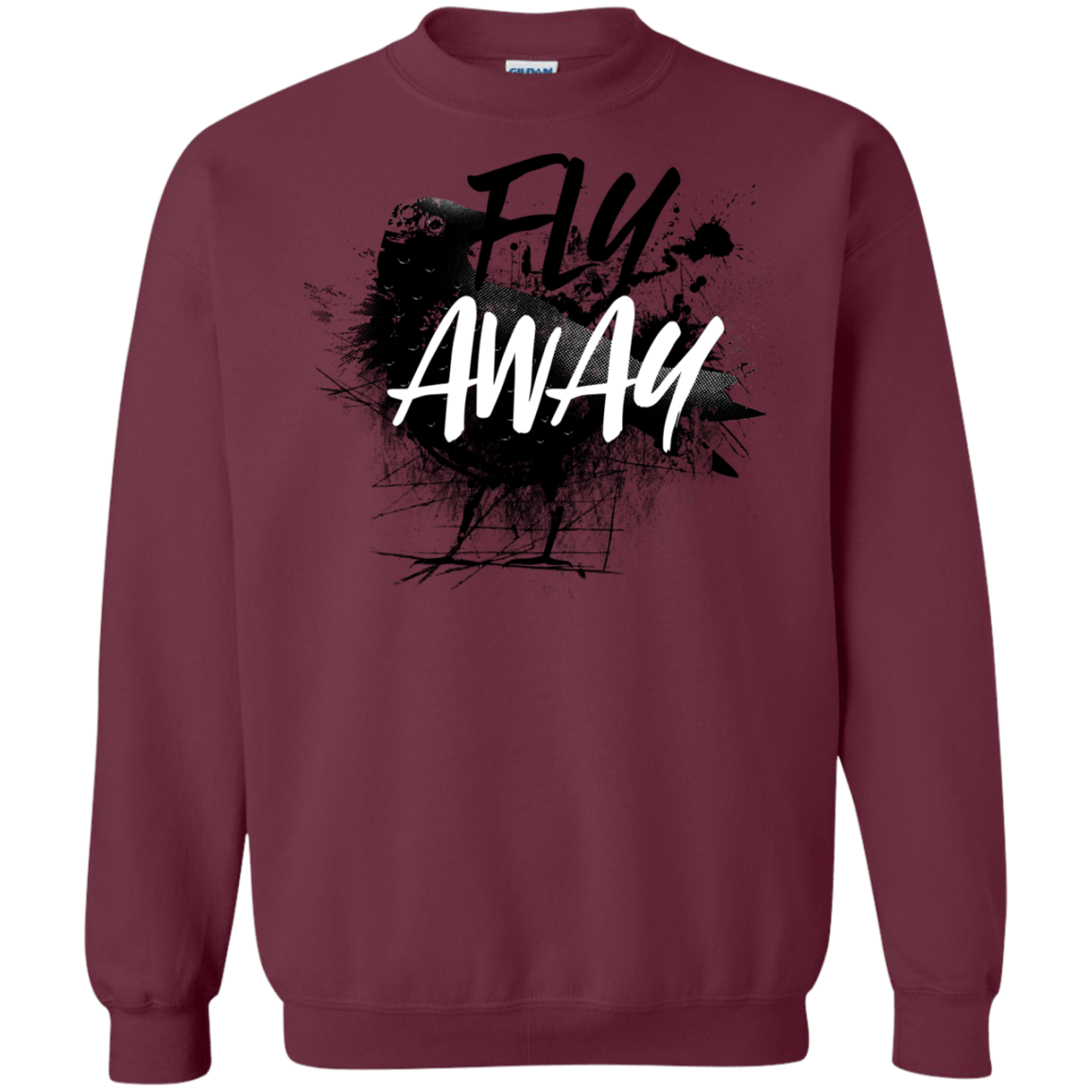 Sweatshirts Maroon / S Fly Away Crewneck Sweatshirt