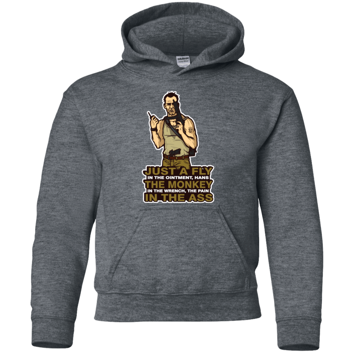 Sweatshirts Dark Heather / YS Fly In The Ointment Youth Hoodie