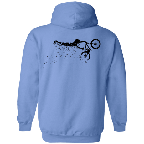 Sweatshirts Carolina Blue / S Flying Away Bike Ride Back Print Pullover Hoodie