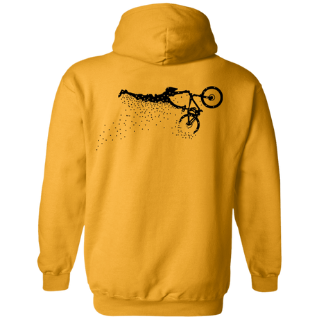 Sweatshirts Gold / S Flying Away Bike Ride Back Print Pullover Hoodie