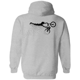 Sweatshirts Sport Grey / S Flying Away Bike Ride Back Print Pullover Hoodie