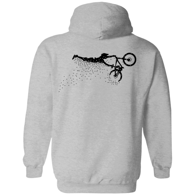 Sweatshirts Sport Grey / S Flying Away Bike Ride Back Print Pullover Hoodie