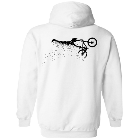 Sweatshirts White / S Flying Away Bike Ride Back Print Pullover Hoodie