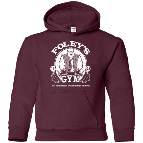 Sweatshirts Maroon / YS Foleys Gym Youth Hoodie