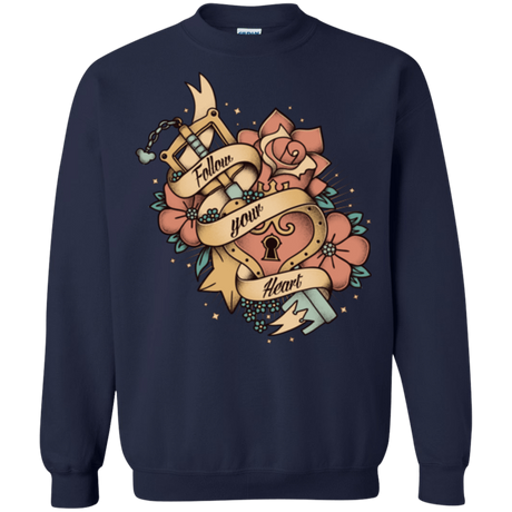Sweatshirts Navy / Small Follow your heart Crewneck Sweatshirt