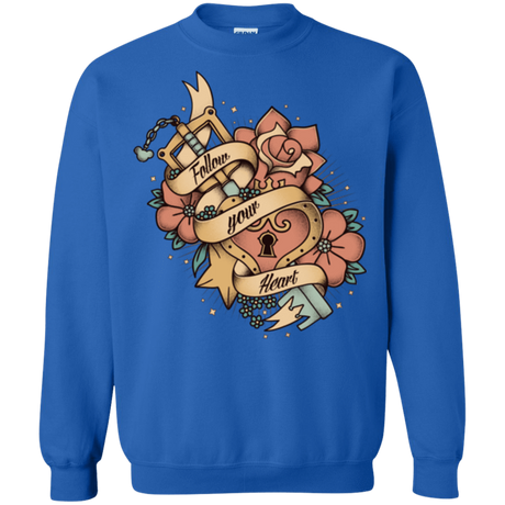 Sweatshirts Royal / Small Follow your heart Crewneck Sweatshirt