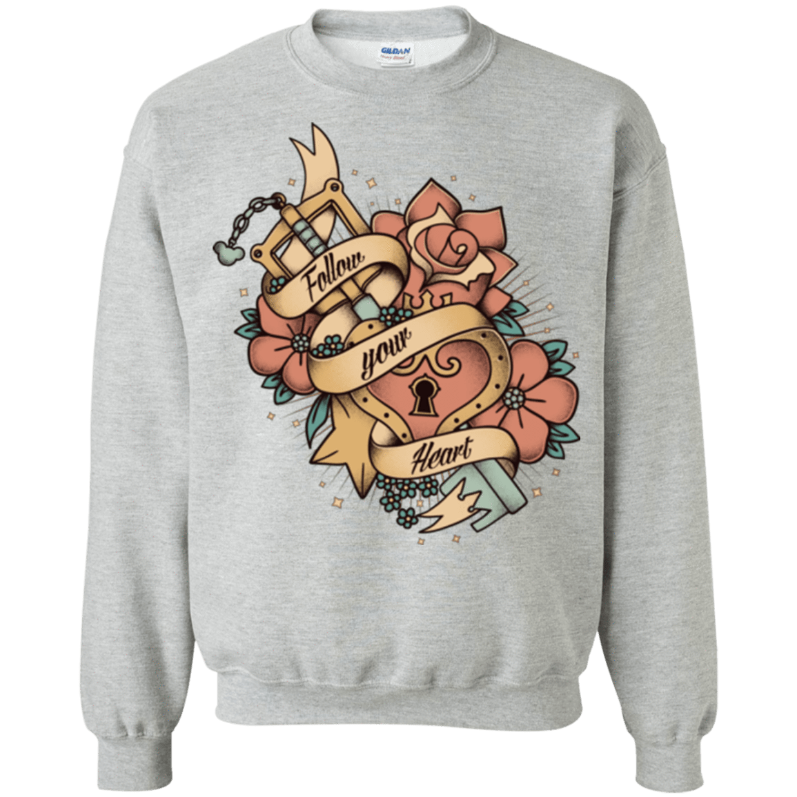 Sweatshirts Sport Grey / Small Follow your heart Crewneck Sweatshirt