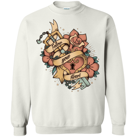 Sweatshirts White / Small Follow your heart Crewneck Sweatshirt