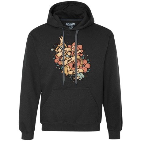 Sweatshirts Black / Small Follow your heart Premium Fleece Hoodie